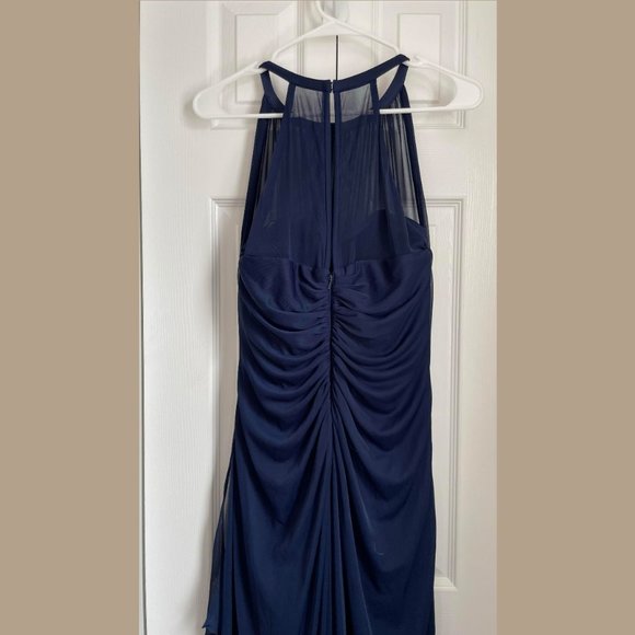 DB Studio Bridesmaids Dress with Illusion Neckline | Marine Size 12 - Picture 9 of 15